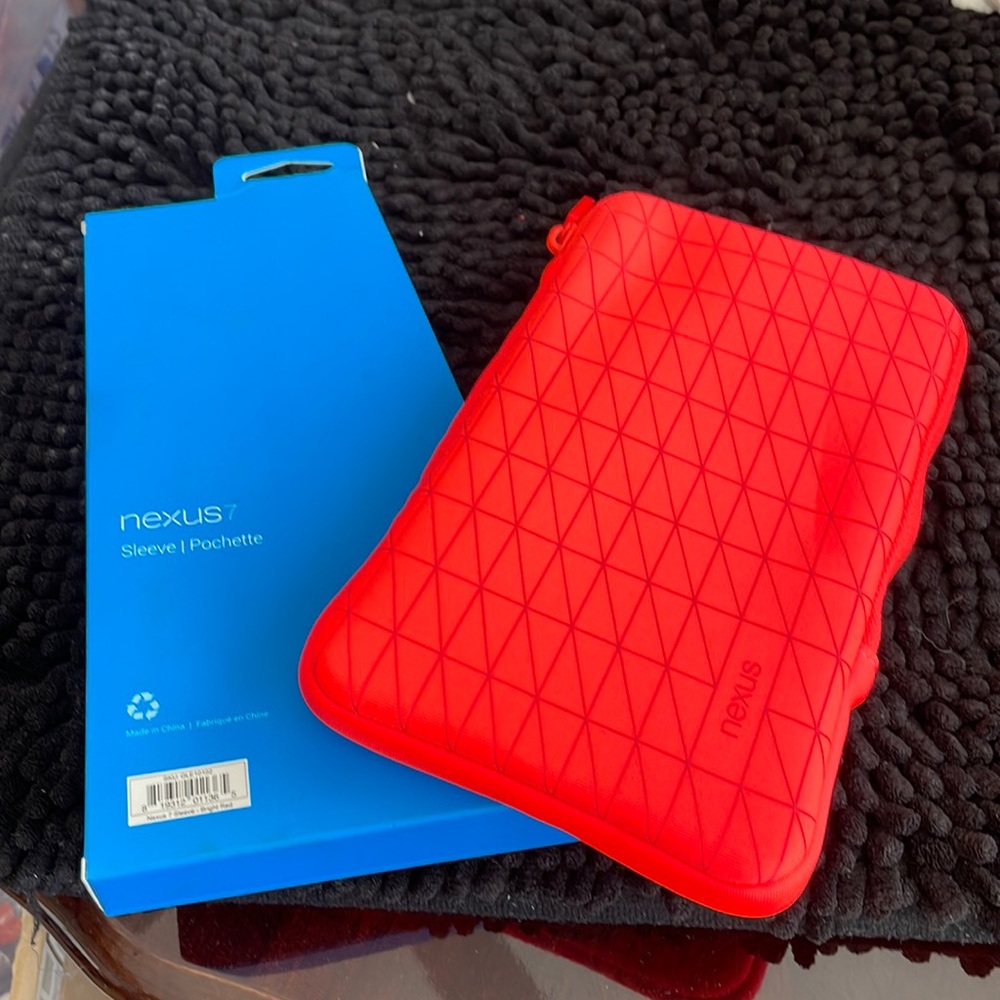 Bright orange nexus 7 sleeve pochette brand new